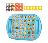 Gazocua Juego de memoria para niños, juguete educativo con patrones de animales y | juego de giro y apareamiento con tablero de ajedrez, para niños pequeños, niños, familia, guardería, preescolar