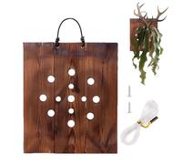 Gazocua Kit de Montaje para Platycerium | Panel de Pared para Cuerno de Alce de Interior - Portahelechos Rústico para Cocina, Salón, Recibidor, Entrada, Porche, Patio, Dormitorio