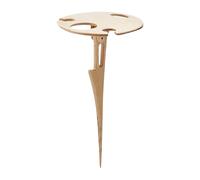 Gazocua Mesa De Picnic Plegable Y Portátil - Mesa Plegable Picnic Exterior,Estante de Madera para Vino para Playa Senderismo Fiestas Patio Jardín Fogata Road Trip