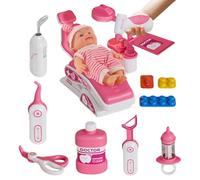 Gazocua Set de Juego de Dentista,Juguetes Educativos Reales Divertidos De Imitación | Juego De Médico Infantil,para Preescolar, Jardín de Infancia, Escuela Primaria, Aula, Casa, y Actividades