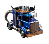 Gazocua Taza de café de camión, taza de café creativa con forma de camión, taza de café semirremolque, taza de café hecha a mano, tazas de café para conductor de camión para cumpleaños