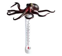 Gazocua Termómetro Flotante Para Temperatura de Piscina | Termómetros Precisos Para Control De Temperatura,Forma de Pulpo con Escala Grande Legible para Agua, Spas y Uso Exterior