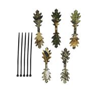 Gazocua Tiras de Hojas Camufladas | 5 Piezas de Tiras Camufladas para Sombrero de Caza | Equipo de Ocultación Natural para Aventureros | Desierto Naturaleza Salvaje Jungla Desafíos Viajes de Caza