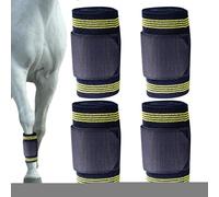 Gazocua Vendas De Estabilidad para Caballos - Protector Elástico Ecuestre,4 Rollos de Vendas para Patas de Caballo,para Uso Veterinario Prevención De Daños En Tendones Corvejón Cascos Tobillo Rodilla