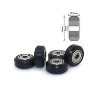 GAzOOaRt 5/1 0pc Big Plastic Passive Round Polea Wheel 625zzzzzzzzz de Engranaje de polea de polea 3D Piezas compatibles con CR10 Compatible for Ender 3 Reality (Size : 5pcs)