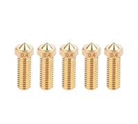 GAzOOaRt Boquillas de latón de la Boquilla de la Impresora 3D Compatible for Vyper Compatible for E3d Boquilla de extrusora de volcán hotend m6 Reality (Color : 5Pcs Brass)