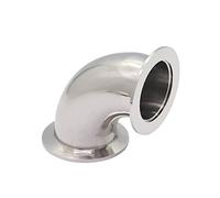 GAzOOaRt KF-16 KF-25 KF-40 KF-50 90 Grado de aspiración del Codo SS304 Acero Inoxidable Reality (Size : KF16)