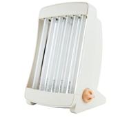 GB 906 - Solarium facial profesional, color crema, 65 W, dispositivo de bronceado UV, diseño compacto, con 2 gafas de protección, para bronceado facial en casa