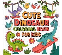 GB: Colouring Book for Kids Ages 4-8 . Fun & Educational . 100+ Pages of Prehistoric Adventures to Color. Epic. Smiling T-Rexes .: ⭐⭐⭐⭐⭐