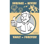 GB eye, Fallout 4-Póster de Vault Forever, tamaño Grande, 61 x 91,5 cm, Papel, Multicolor, 65x3.5x3.5 cm