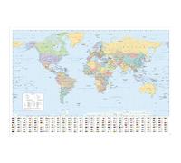 GB eye HARPER COLLINS - Póster maxi mapa del mundo 21 francés (91,5 x 61 cm)