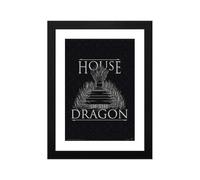 GB Eye Lámina enmarcada Juego de Tronos House of the Dragon Targaryen Trono de Hierro. default Variante única