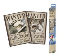 GB eye - Lote de 2 pósters Chibi de ONE PIECE: «Wanted Law&Kid» - Producto oficial