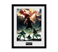 GB Eye – Fotografía enmarcada – Attack on Titan Temporada 2 Key Art – 30x40 cm