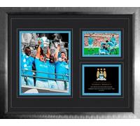 GB Eye LTD, Manchester City, FA Cup Win 2010-11, Lámina enmarcada y montada, 40 x 50 cm