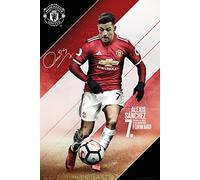 GB eye Ltd, Manchester United Sanchez 17/18, Maxi póster de 61 x 91,5 cm, Madera, Varios, 65 x 3,5 x 3,5 cm