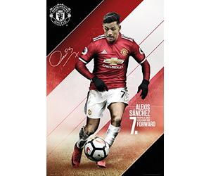 GB eye Ltd, Manchester United Sanchez 17/18, Maxi póster de 61 x 91,5 cm, Madera, Varios, 65 x 3,5 x 3,5 cm