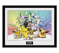 GB Eye Limited GB Eye, Pokemon, Eevee, fotografía enmarcada, 40,6 x 30,5 cm, Madera, Varios, One Size, 111