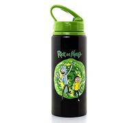Rick And Morty Botella De Agua, Metal, plástico, Multicolor, Standard