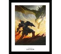 GB Eye LTD, Skyrim, Daedric Armour, Print Enmarcado 40 x 30 cm