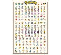 GB Eye Maxi Póster Pokémon Kanto 151 91.5x61 cm