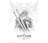 GB Eye Maxi Póster The Witcher Geralt Sketch 91.5x61cm