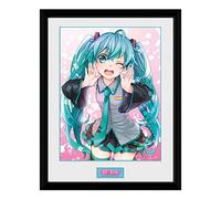 GB Eye PFC2403 Framed Collector Print Hatsune Miku Wink 30 x 40cm