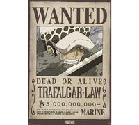 GB Eye - Póster One Piece Chibi Wanted Trafalgar Law Wano - Producto oficial - Tamaño 52 x 38 cm - Papel laminado de alta calidad - Póster Prime Pirate