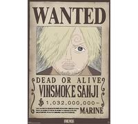 GB eye - Póster Wanted Sanji Wano One Piece (91,5 x 61 cm)