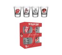 GB Eye Rolling Stones Vasos De Licor Set 4 Piezas "Mix" Multicolor