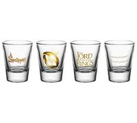 GB EYE Set 4 Vasos chupito Ring Lord of The Rings, Multicolor, 4 Unidad (Paquete de 1)