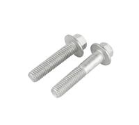 GB5787 M6 M8 M10 M12 M16 pernos de cabeza de arandela hexagonal de acero al carbono con tornillos de cubierta de brida hexagonal dentada(M8x20mm-21pcs)