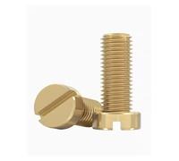 GB65 DIN84 ISO1207 Tornillo de cabeza cilíndrica ranurada cobre y latón(8mm,M3 (20Pcs))
