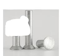 GB869 Remaches sólidos de cabeza avellanada de aluminio Remache de cabeza cónica plana M6 (6 mm) M8 (8 mm) -M6 x 25 (50 piezas)