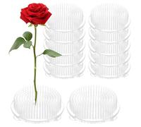 GBACHOOSE 12 piezas de rana de flores de 7 cm, rastrillo de flores transparente, flores de plástico rana, anillo Kenzan con 3 ventosas, soporte para arreglos florales para decoraciones florales