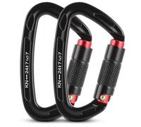 GBACHOOSE 2 mosquetones de escalada, 25 KN, para escalada, camping, hamaca, columpio