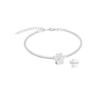 GBAFGLC Pulsera de urna de pata de mascota para cenizas, pulsera ajustable de cremación de corazón para mascotas, cadena de cenizas, perro, gato, joyería de cremación, regalo conmemorativo, talla