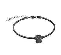 GBAFGLC Pulsera de urna de pata de mascota para cenizas, pulsera ajustable de cremación de corazón para mascotas, cadena de cenizas, perro, gato, joyería de cremación, regalo conmemorativo, talla