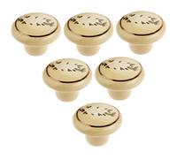 GBASDXU 6 Piezas Tirador de Cerámica de Un Solo Orificio Cajón Armario Gabinete Perillas de Estilo Pastoral Tiradores de Armario Perillas de Gabinete(Style B)