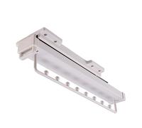 GBASDXU Barra Deslizante para Ropa, Barra de Armario extraíble de aleación de Aluminio Extensible, Colgador de Armario con riel Deslizante,