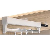 GBASDXU Barra Deslizante para Ropa, Barra Extensible for Armario, Armario, Perchero for Pantalones, 30,60 Cm, Percha Ajustable