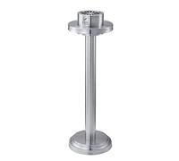 GBASDXU Cenicero ajustable, Cenicero Ceniceros De Pie De Acero Inoxidable Bandeja De Ceniza Con Soporte Vertical for Interiores Y Exteriores Con Cubo Interior Plateado