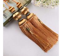 GBASDXU Corbatas for Cortinas, 1 par de alzapaños de borlas Europeas de Lujo, Elegante, Doble Bola Trenzada, retención de Cortinas, decoración del hogar, Accesorios for Tratamiento de Ventanas