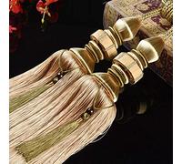 GBASDXU Lazos de Cortina for Cortinas, 1 par de alzapaños de borlas Europeas de Lujo, Elegante retención de Cortinas for Ventanas