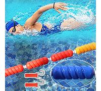 GBASDXU Línea de carril de natación, Kit De Flotador, Cuerda Y Línea Marcadora De Carril En Espiral for Piscina, Boya De 5m Y 10m De Largo