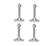 GBASDXU Nivelador Ajustable, Pies niveladores de 4 Piezas, Fijo de Alta Resistencia, Soporte Ajustable, Tornillo M20, Base de 100 mm de diámetro