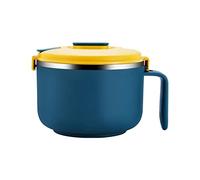 GBASDXU Tazón para ramen, Fiambrera Sellada for El Hogar, Tazón De Fideos Instantáneos De Acero Inoxidable 304 Con Tapa, Taza De Comida Rápida Aislada for Estudiantes