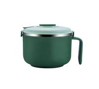 GBASDXU Tazón para ramen, Fiambrera Sellada for El Hogar, Tazón De Fideos Instantáneos De Acero Inoxidable 304 Con Tapa, Taza De Comida Rápida Aislada for Estudiantes