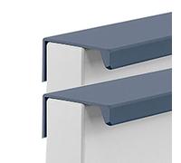 GBASDXU Tirador de borde, 2 paquetes de tiradores ocultos for gabinetes de muebles, manijas ocultas for armarios, manijas for cajones en ángulo recto, tiradores invisibles for cocina,