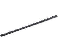 GBC 4028177 - Canutillo plástico DIN A4 21 anillas 12 mm (caja 100) color negro